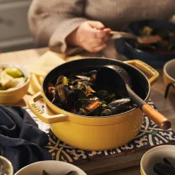Staub France Cast Iron Round Cocotte (Citron)
