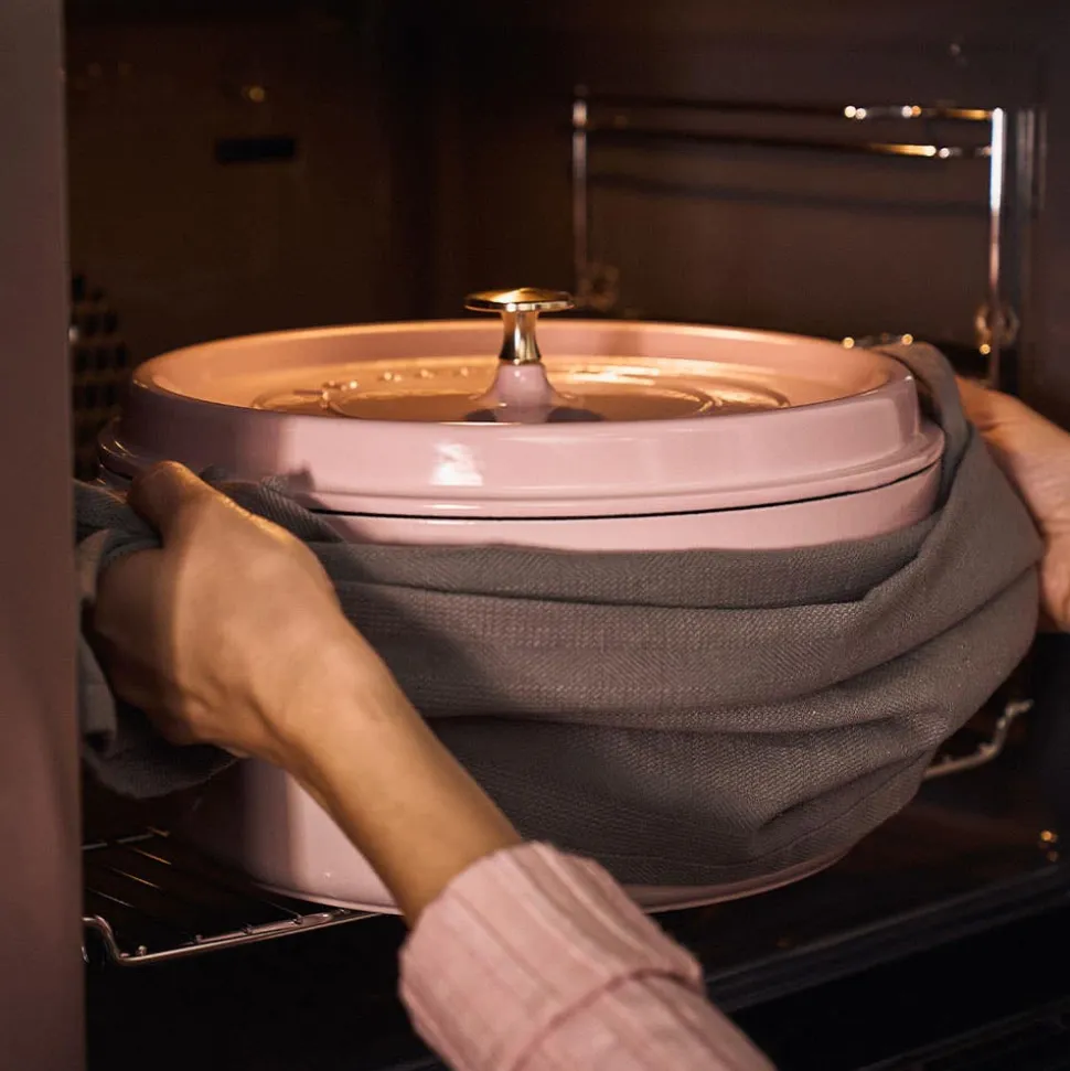 Staub France Cast Iron Round Cocotte 10" (Sorbet Rose)