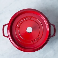 Staub French 5.2L Cast Iron Round Cocotte (Cherry)