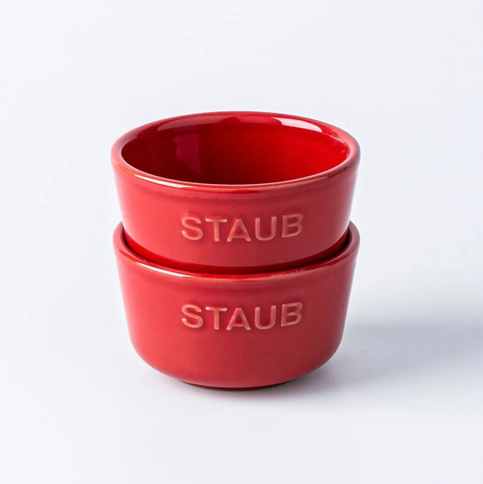Staub Made In Portugal Ramekin - Set of 2 (Cherry/White)