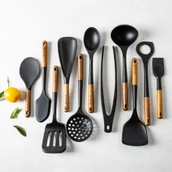 Staub Prep Simple Silicone Solid Spoon (Black)