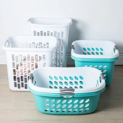 Sterilite Open Easy Carry Plastic Laundry Hamper 1.8 bushel (White)