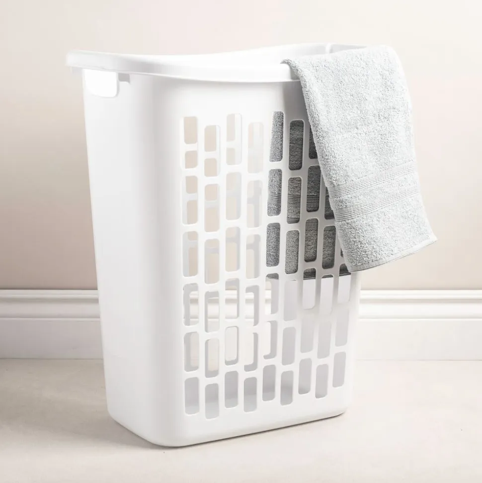 Sterilite Open Easy Carry Plastic Laundry Hamper 1.8 bushel (White)