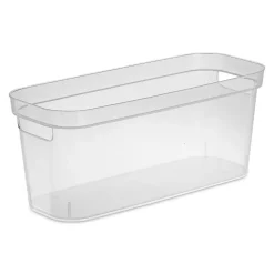 Sterilite Organize 'Narrow' Plastic Storage Bin (Clear) 15x6.25x6.25