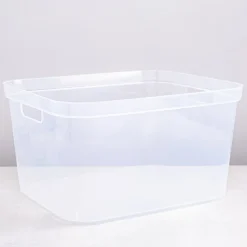 Sterilite Organize 'Tall' Plastic Storage Bin (Clear) 15x12.24x8.25"