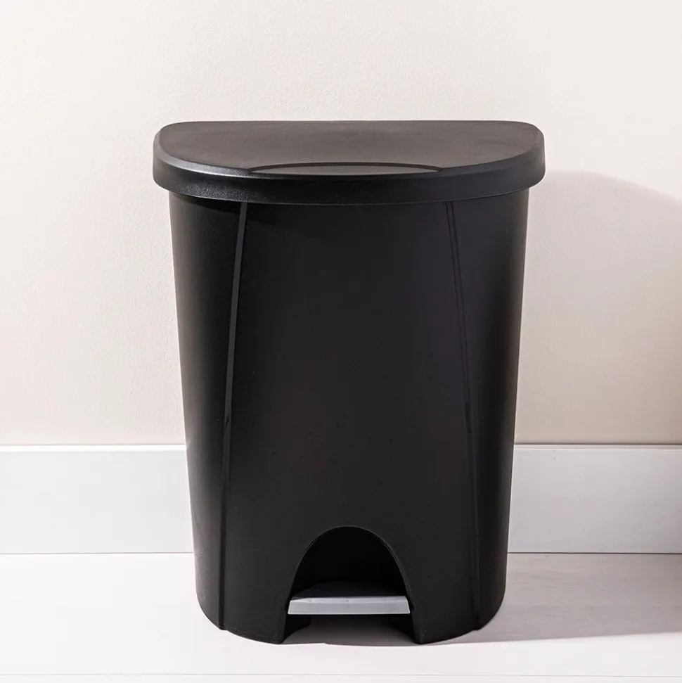 Sterilite Stepon Garbage Can 25 L (Black)