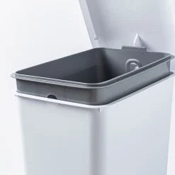 Sterilite Stepon Garbage Can (White)