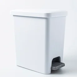 Sterilite Stepon Garbage Can (White)