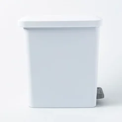 Sterilite Stepon Garbage Can (White)