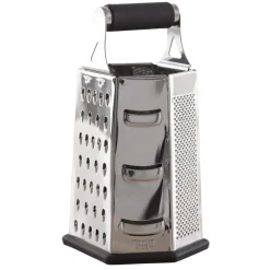 Task Cuisine 6-Sided Tower Grater Hexagon (Black/Stainless Steel)