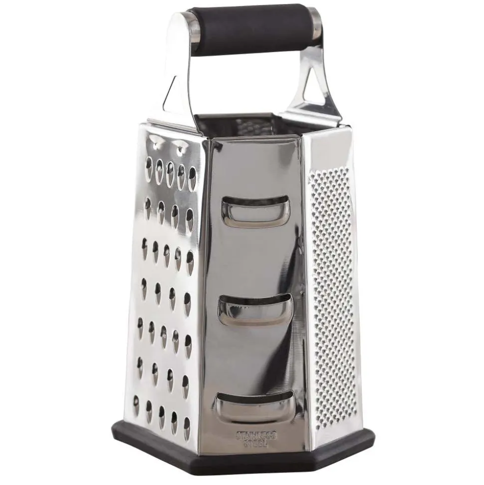 Task Cuisine 6-Sided Tower Grater Hexagon (Black/Stainless Steel)