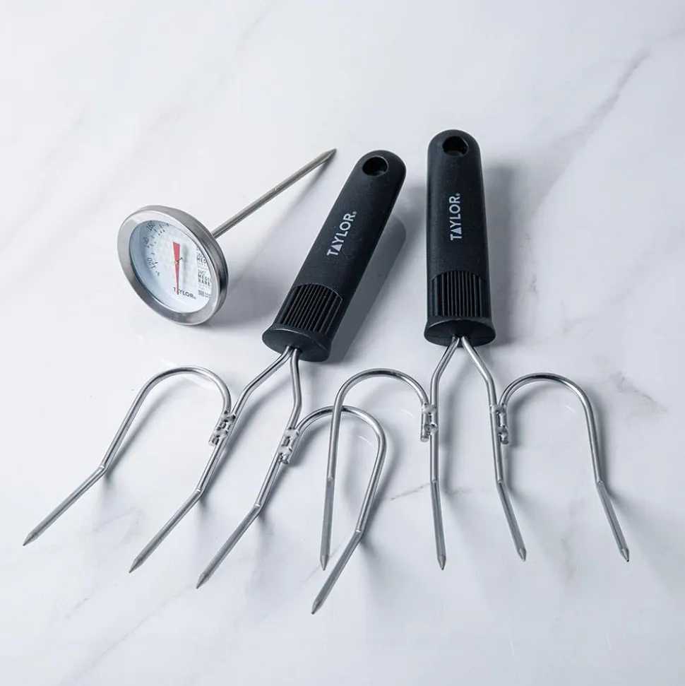 Taylor Perfect Roast Turkey Lifter with Thermometer - Set of 3