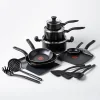 T-Fal Culinaire Non-Stick Cookware - Set of 16 (Black)