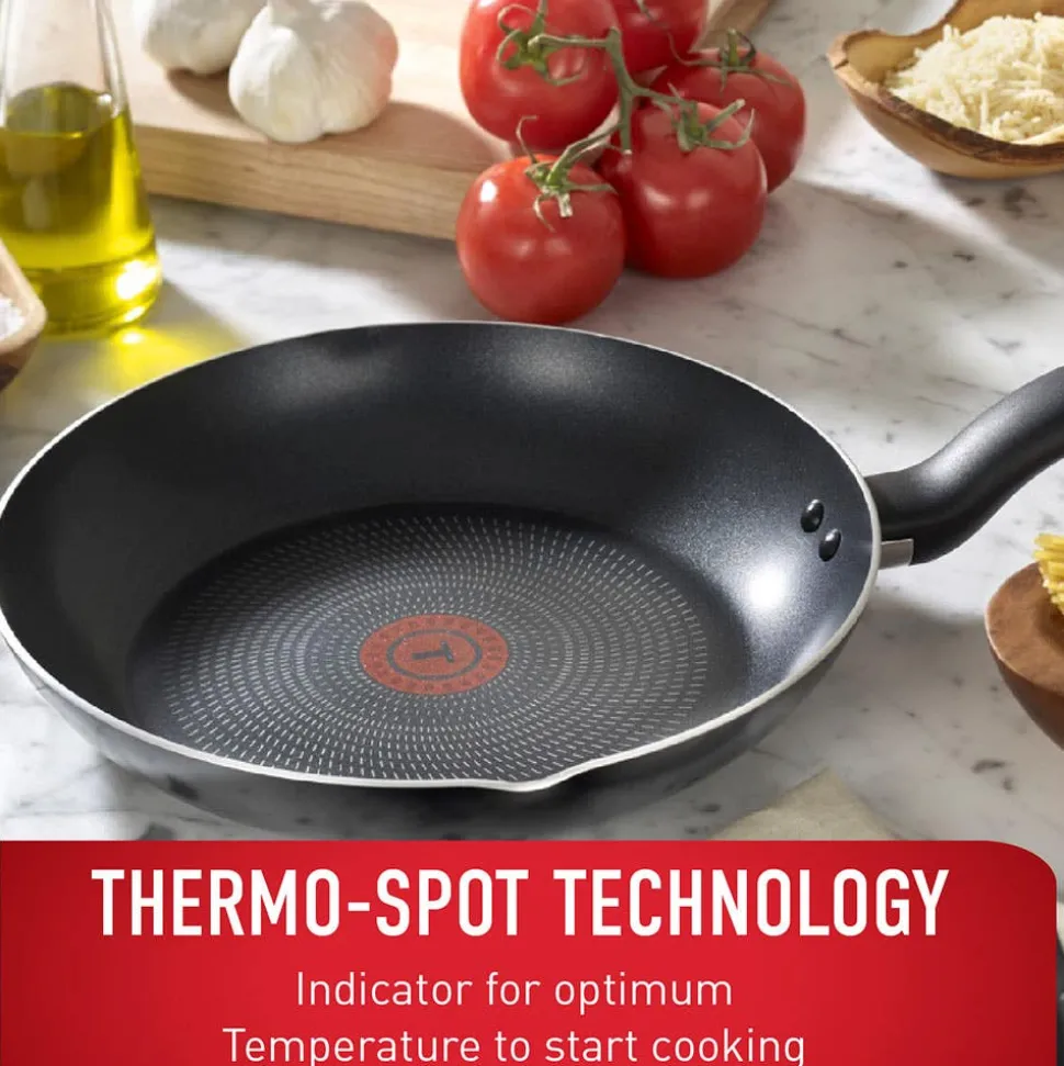 T-Fal Culinaire Non-Stick Cookware - Set of 16 (Black)