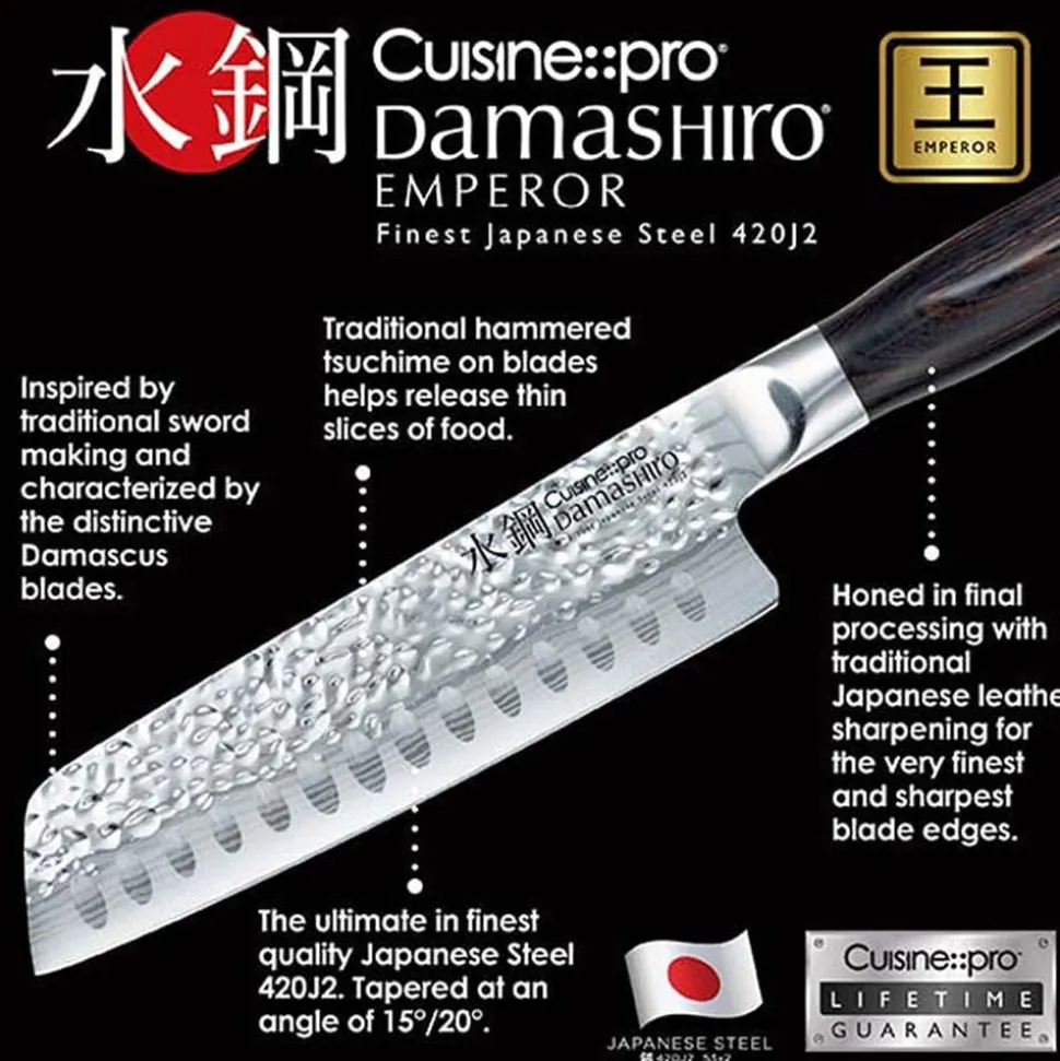 The Custom Chef Cuisine::pro Damashiro Emperor 'Try Me' 5" Santoku