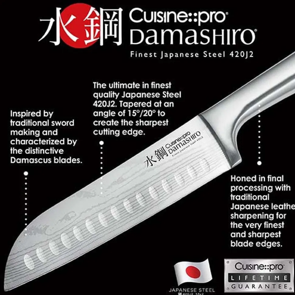 The Custom Chef Cuisine::pro Damashiro 5.5" Santoku Knife