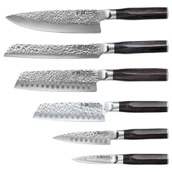 The Custom Chef Cuisine::pro Damashiro 'Shi' Knife Block - 7pc