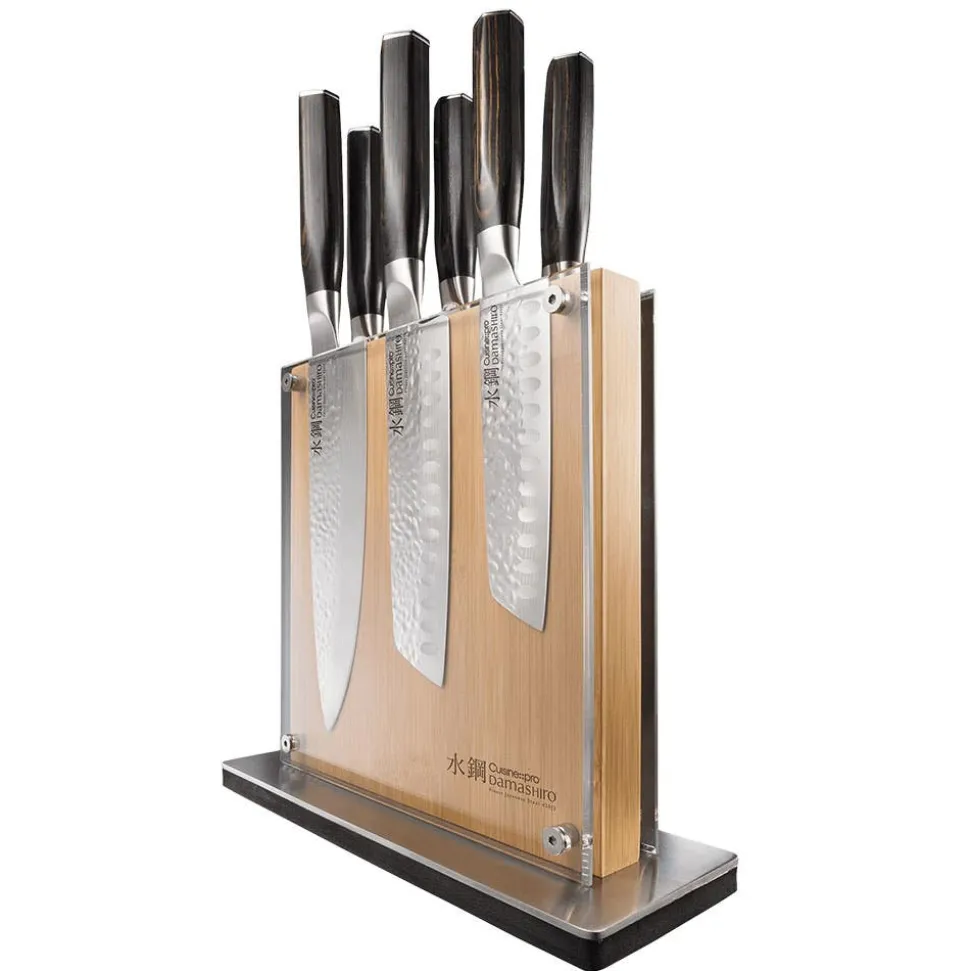 The Custom Chef Cuisine::pro Damashiro 'Shi' Knife Block - 7pc
