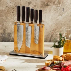 The Custom Chef Cuisine::pro Damashiro 'Shi' Knife Block - 7pc