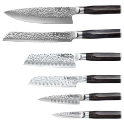 The Custom Chef Cuisine::pro Damashiro 'Mokuzai' Knife Block - 7pc