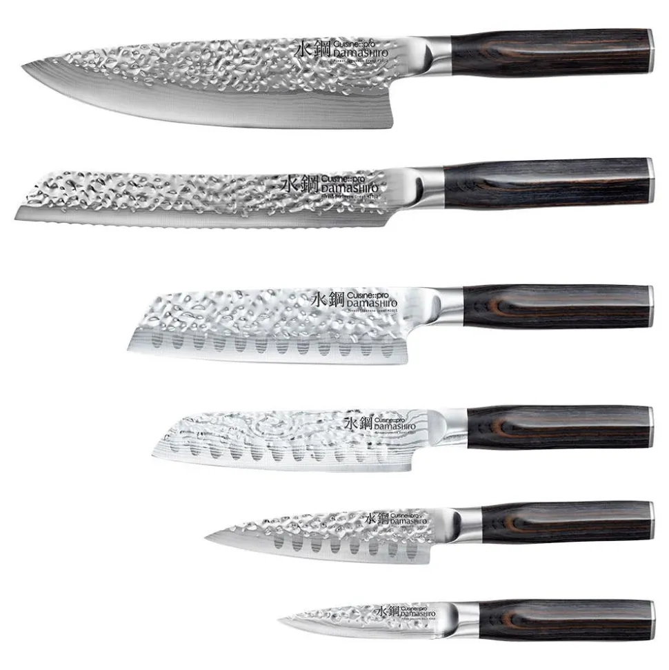 The Custom Chef Cuisine::pro Damashiro 'Mokuzai' Knife Block - 7pc