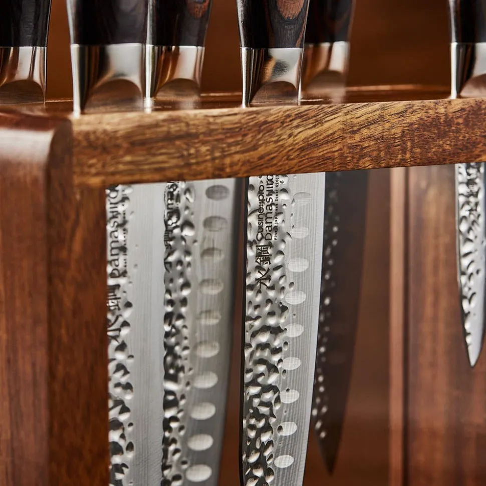 The Custom Chef Cuisine::pro Damashiro 'Mokuzai' Knife Block - 7pc
