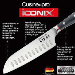 The Custom Chef Cuisine::pro Iconix 'Try Me' 5" Santoku Knife