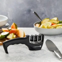 The Custom Chef Cuisine::pro Id3 Knife Sharpener (Black/SSteel)