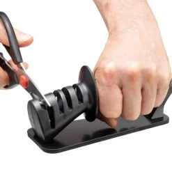 The Custom Chef Cuisine::pro Id3 Black Samurai Scissor-Knife Sharpener