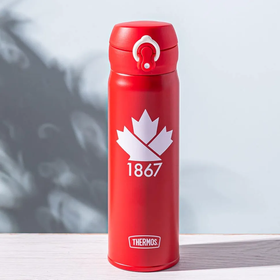 Thermos Canadiana 'Maple Leaf' Insulated Sport Bottle 470ml (Red)