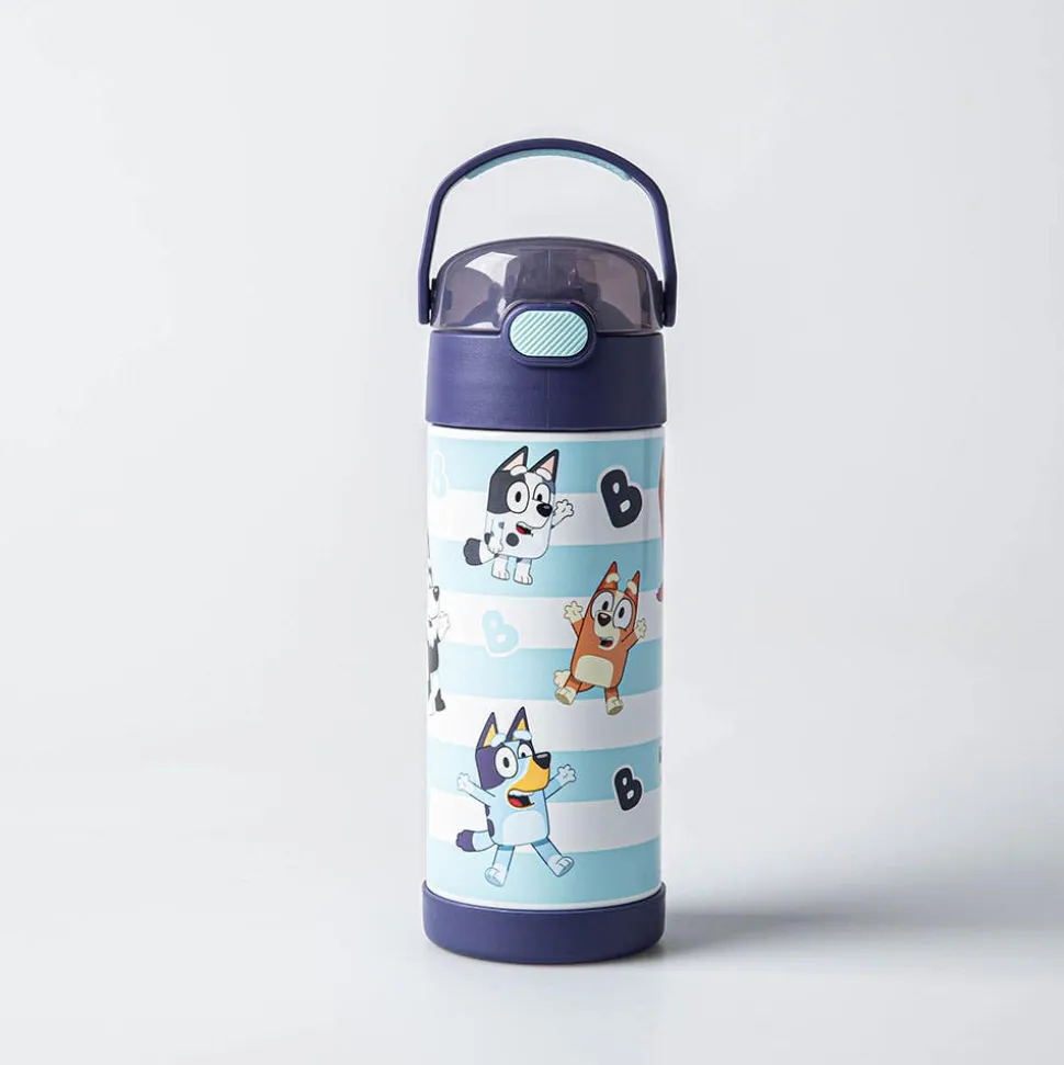Thermos Double Wall 'Bluey Striped' Funtainer Sport Bottle 410ml
