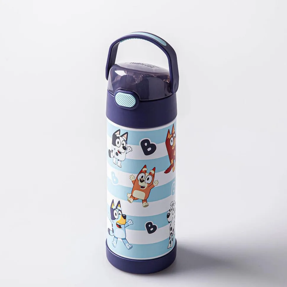 Thermos Double Wall 'Bluey Striped' Funtainer Sport Bottle 410ml