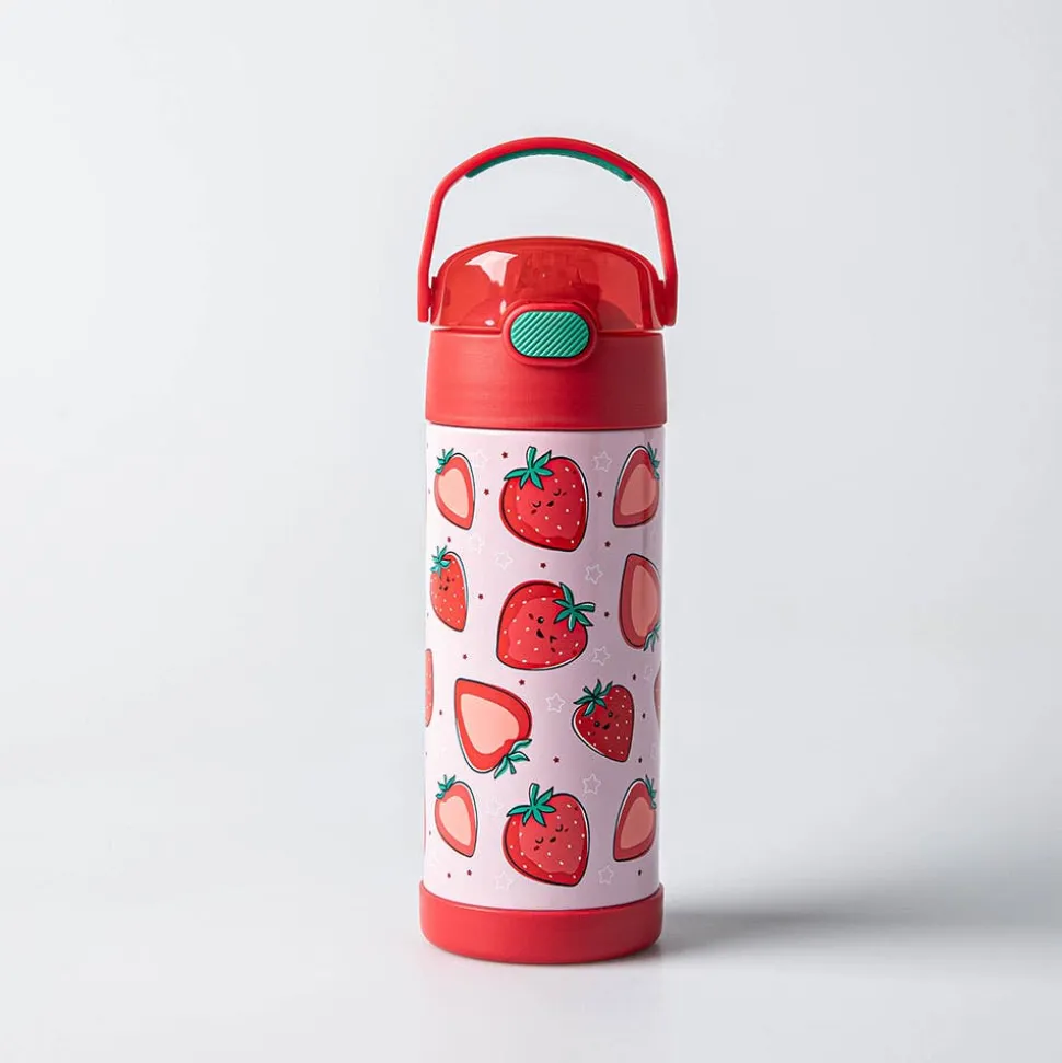 Thermos Double Wall 'Strawberry Smiles' Funtainer Sport Bottle 410ml