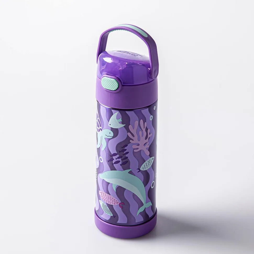 Thermos Funtainer 'Ocean Pals' Insulated Sport Bottle (Purple)