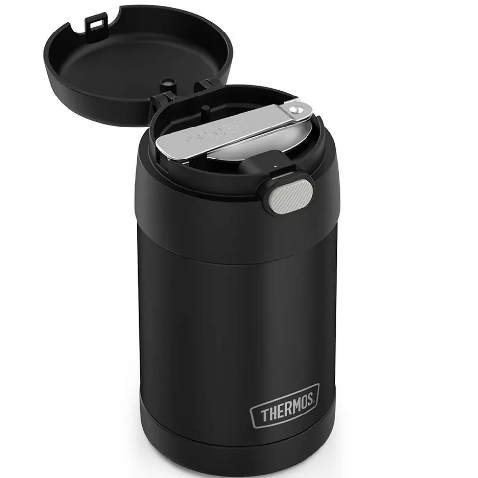 Thermos Funtainer Thermal Food Storage Jar-Spoon (Matte Black)