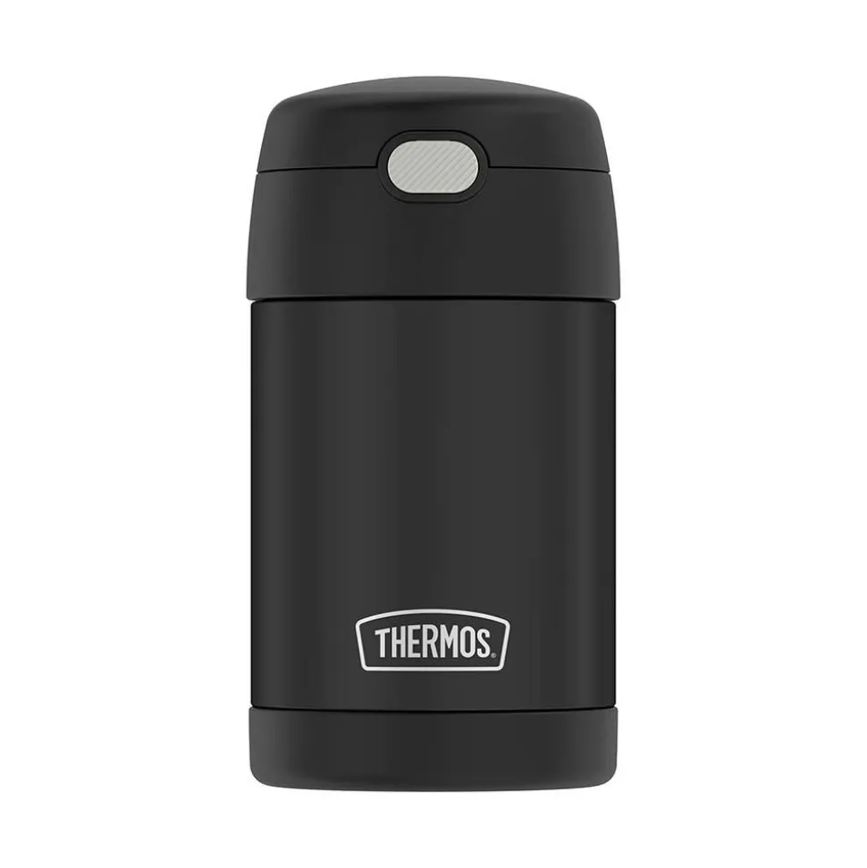 Thermos Funtainer Thermal Food Storage Jar-Spoon (Matte Black)