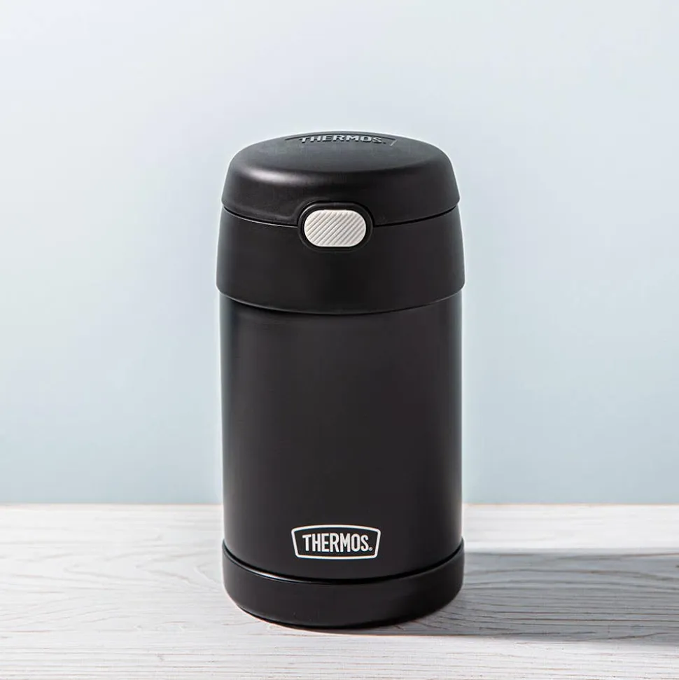 Thermos Funtainer Thermal Food Storage Jar-Spoon (Matte Black)