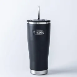 Thermos Icon Series Double Wall Tumbler with Straw (Granite)