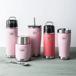 Thermos Icon Series Double Wall Tumbler with Straw (Sunset Pink)