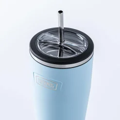Thermos Icon Series Double Wall Tumbler with Straw (Glacier)