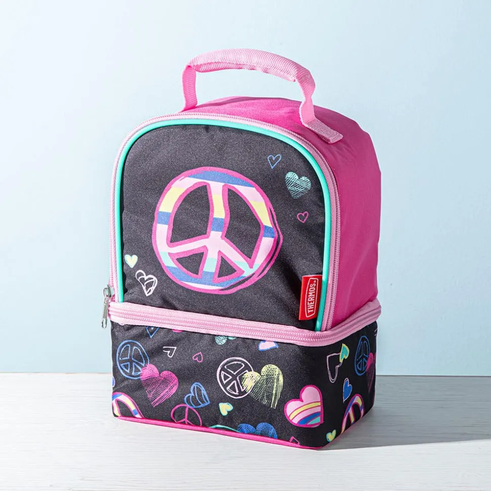 Thermos Non-Licensed 'Peace' Dual Lunch Bag