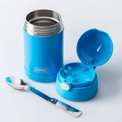 Thermos Thermal Food Storage Jar w/Spoon 16oz. (Electric Blue)