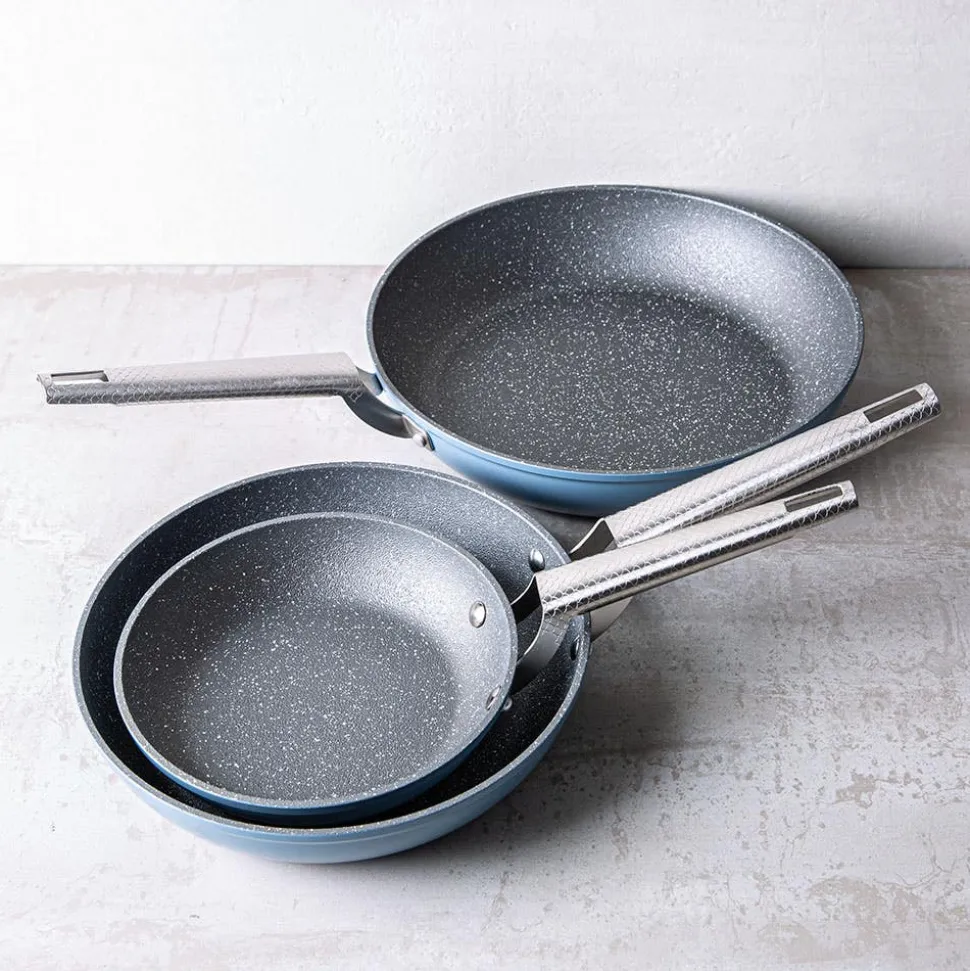 The Rock Wave Non-Stick Frypan 8" DIA. (Blue)