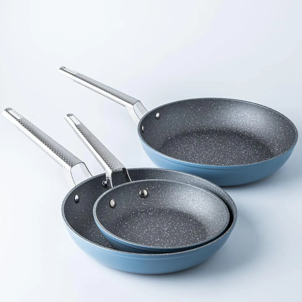 The Rock Wave Non-Stick Frypan 30CM / 12" Dia. (Blue)