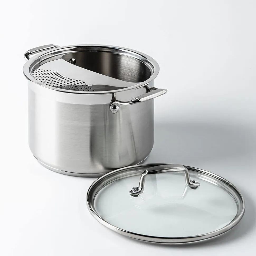 Tramontina Gourmet Pasta Strainer Pot - Set of 2 (Stainless Steel)