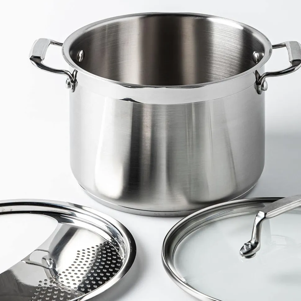 Tramontina Gourmet Pasta Strainer Pot - Set of 2 (Stainless Steel)