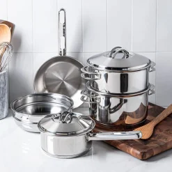 Tramontina Solar Cookware Combo - Set of 8 (Stainless Steel)