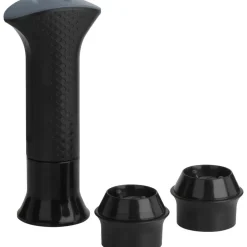 Trudeau Maison Le Bar Wine Pump with 2 Stoppers (Black)