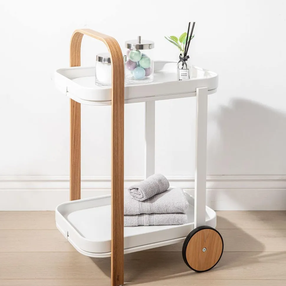 Umbra Bellwood Bar-Serving Cart 20.8x17x31.4"H (Natural/White)