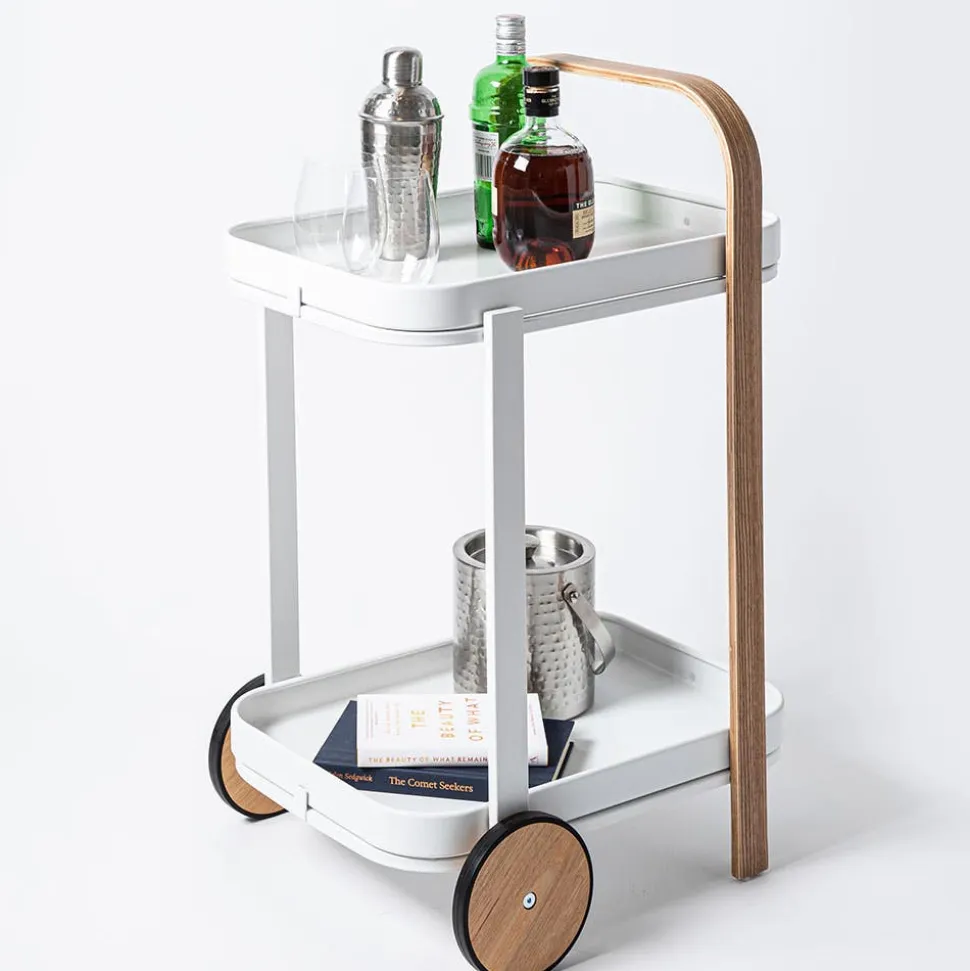 Umbra Bellwood Bar-Serving Cart 20.8x17x31.4"H (Natural/White)